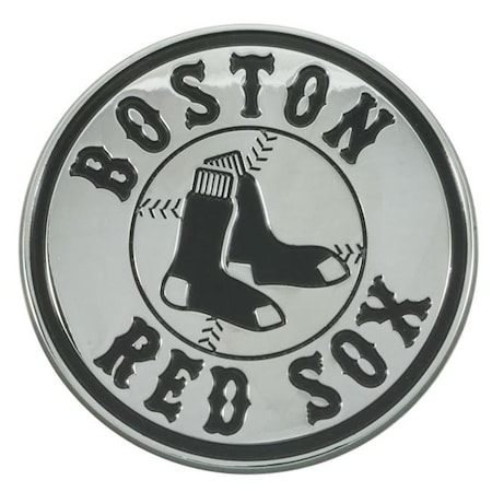 Fanmats Fanmats 4298905634 Boston Red Sox Premium Metal Chrome Auto Emblem 4298905634